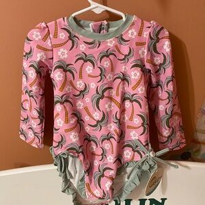 Caden Lane Swimsuit Ruffles on the Bottom Sz 3T NWT